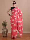 Bagru Print Pure Mulmul Cotton Saree